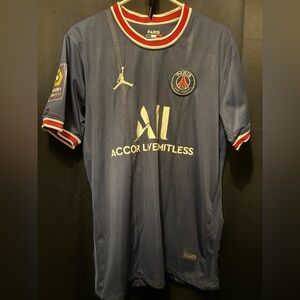 Messi nike air jordan Paris Saint-Germain 2021/22 home jersey